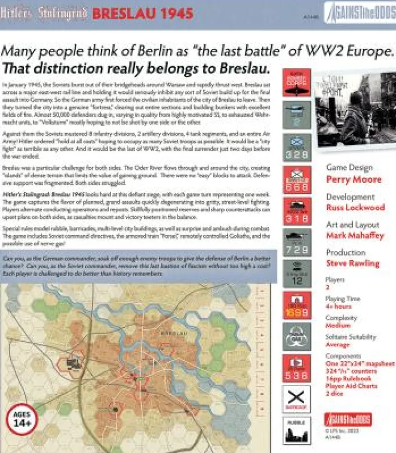 Against the Odds 56: Hitler's Stalingrad - Breslau 1945 (Inglés)