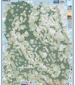 Ardennes '44: The Battle of the Bulge Mounted Map (Inglés)