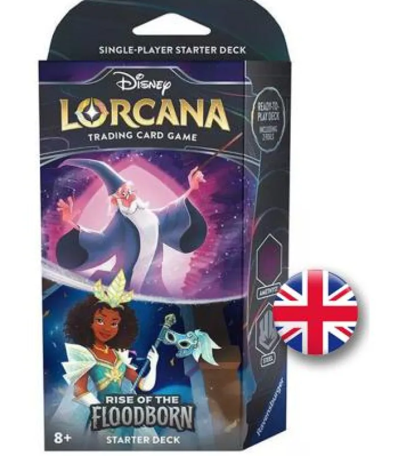 Disney Lorcana: Rise of the Floodborn - Starter Deck / Amethyst & Steel