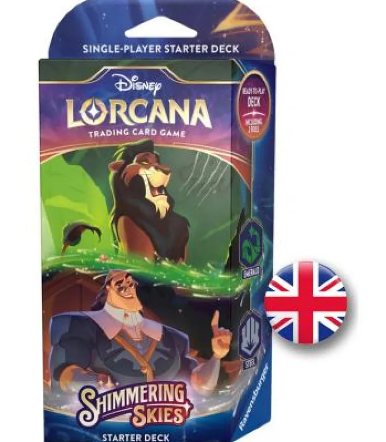 Disney Lorcana: Shimmering Skies - Starter Deck / Emerald & Steel