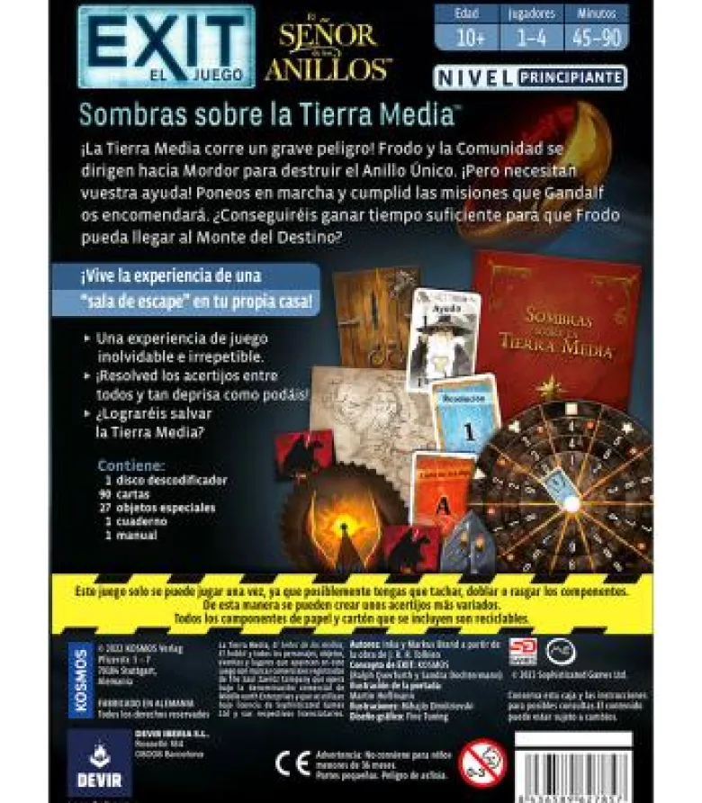 EXIT: El Señor de los Anillos (Sombras Sobre la Tierra Media)