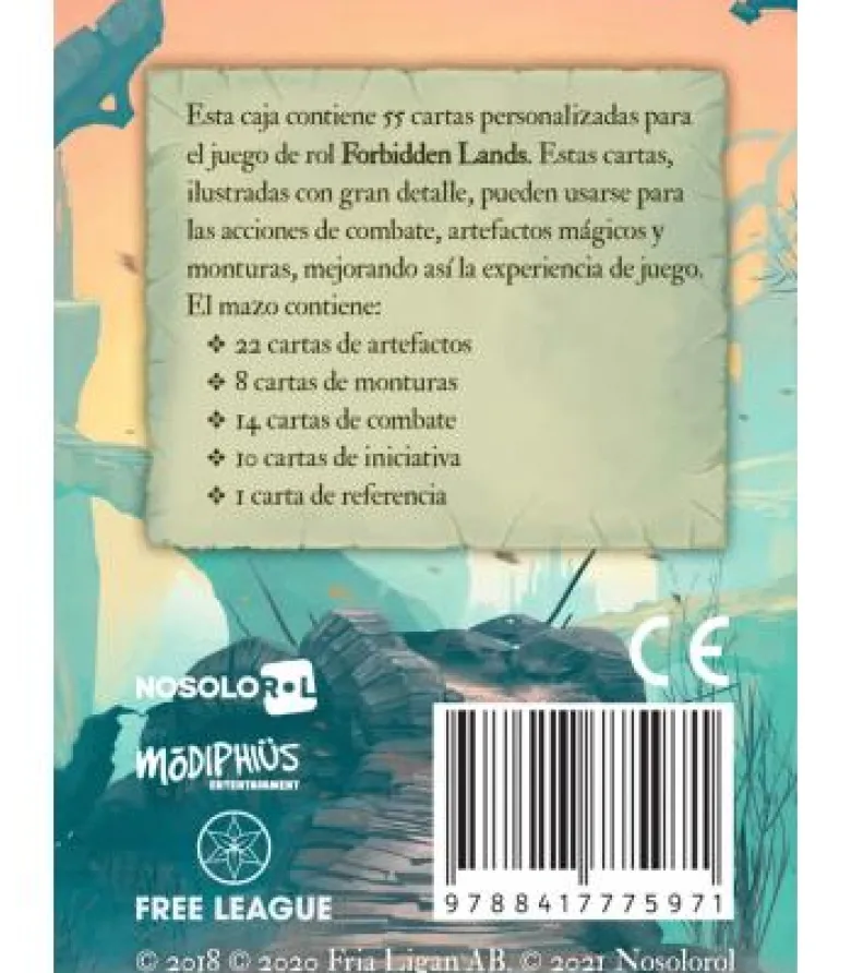 Forbidden Lands: Mazo de Cartas