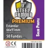 Fundas Steel Armour COLOR (63,5x88mm) PREMIUM Standard (50) Lila - Exterior 66x91mm