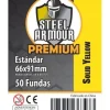 Fundas Steel Armour COLOR (63,5x88mm) PREMIUM Standard (50) Amarillo - Exterior 66x91mm