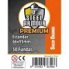Fundas Steel Armour COLOR (63,5x88mm) PREMIUM Standard (50) Naranja - Exterior 66x91mm