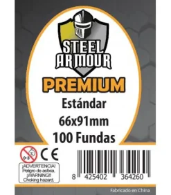 Fundas Steel Armour (63,5x88mm) PREMIUM Estándard (100) - Exterior 66x91mm
