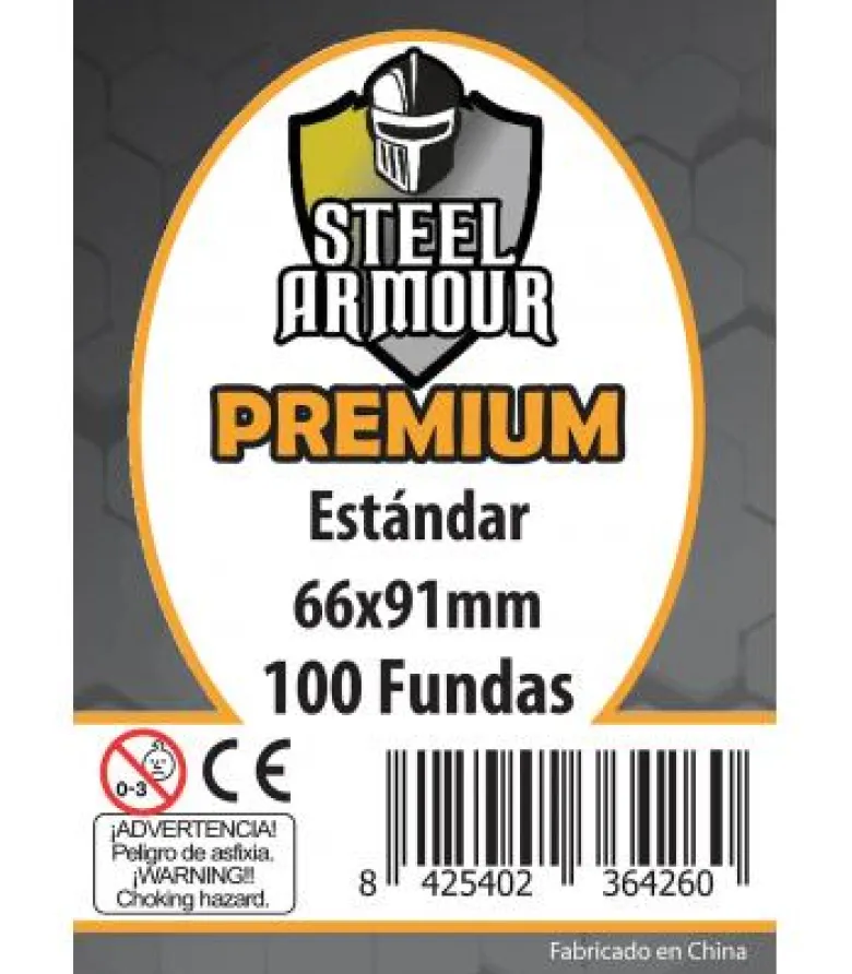 Fundas Steel Armour (63,5x88mm) PREMIUM Estándard (100) - Exterior 66x91mm