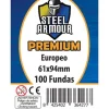 Fundas Steel Armour (59x92mm) PREMIUM Europeo (100) - Exterior 61x94mm