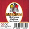 Fundas Steel Armour (70x70mm) PREMIUM Mini Square (100) - Exterior 72x72mm