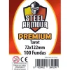 Fundas Steel Armour (70x120mm) PREMIUM Tarot (100) - Exterior 72x122mm
