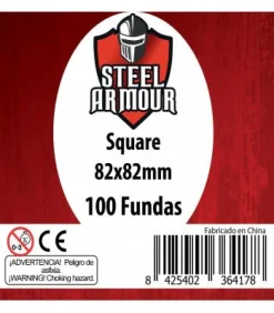 Fundas Steel Armour (80x80mm) Square (100) - Exterior 82x82mm