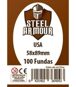 Fundas Steel Armour (56x87mm) USA (100) - Exterior 58x89mm