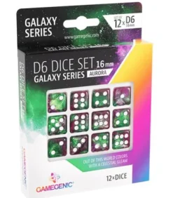 Gamegenic: Aurora D6 Dice Set 16 mm (12 pcs)