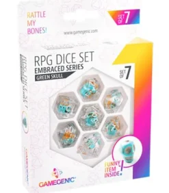 Gamegenic: Green Skull RPG Dice Set (7pcs)