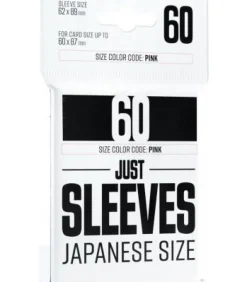 Gamegenic: Just Sleeves Japanese Size Black (62mmx89mm) (60)