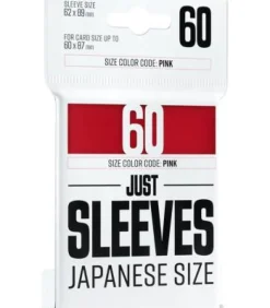 Gamegenic: Just Sleeves Japanese Size (62x89mm) (Rojo) (60)