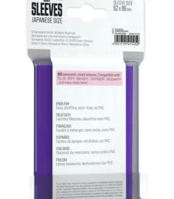 Gamegenic: Just Sleeves Japanese Size (62x89mm) (Morado) (60)