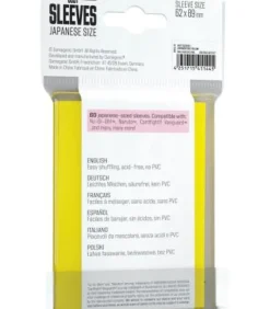 Gamegenic: Just Sleeves Japanese Size (62x89mm) (Amarillo) (60)