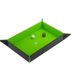 Gamegenic: Magnetic Dice Tray Rectangular (Negro/Verde)