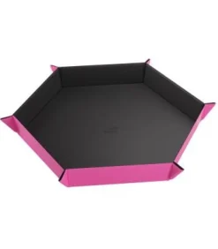 Gamegenic: Magnetic Dice Tray Hexagonal (Negro/Rosa)