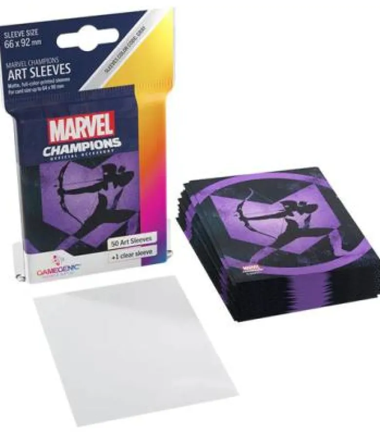 22 - Gamegenic: Marvel Champions Art Sleeves 66x92mm (50) (Hawkeye)