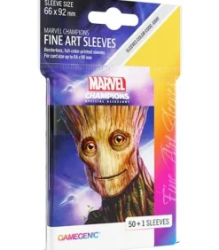 15 - Gamegenic: Marvel Champions Art Sleeves 66x92mm (50) (Groot)
