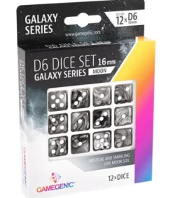 Gamegenic: Moon D6 Dice Set 16 mm (12 pcs)