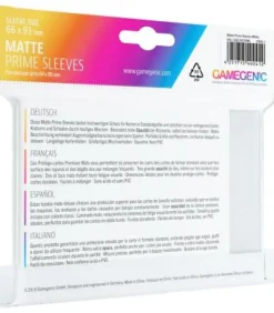 Gamegenic: Pack Matte Prime Sleeves (Blanco) (100)