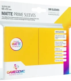 Gamegenic: Pack Matte Prime Sleeves (Amarillo) (100)
