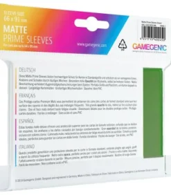 Gamegenic: Pack Matte Prime Sleeves (Verde) (100)