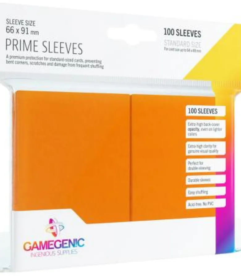 Gamegenic: Pack Prime Sleeves (Naranja) (100)
