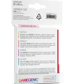 Gamegenic: Prime Japanese Sleeves 62x89mm (60) (Rojo)