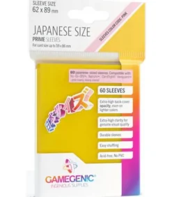 Gamegenic: Prime Japanese Sleeves 62x89mm (60) (Amarillo)