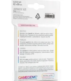 Gamegenic: Prime Japanese Sleeves 62x89mm (60) (Amarillo)