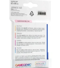 Gamegenic: Prime Japanese Sleeves 62x89mm (60) (Azul)