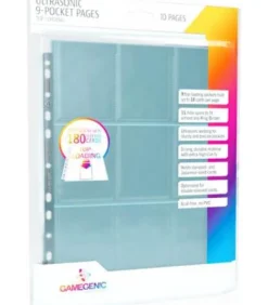 Gamegenic: Ultrasonic 9-Pocket Pages Top-Loading Pack (10)