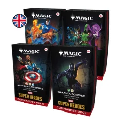 Magic the Gathering: Marvel Super Heroes - Commander Deck (Pack 4 Decks)