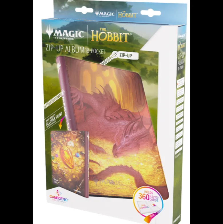 Magic the Gathering: The Hobbit - Zip-Up Album 18-Pocket (Smaug's Mox Amber)