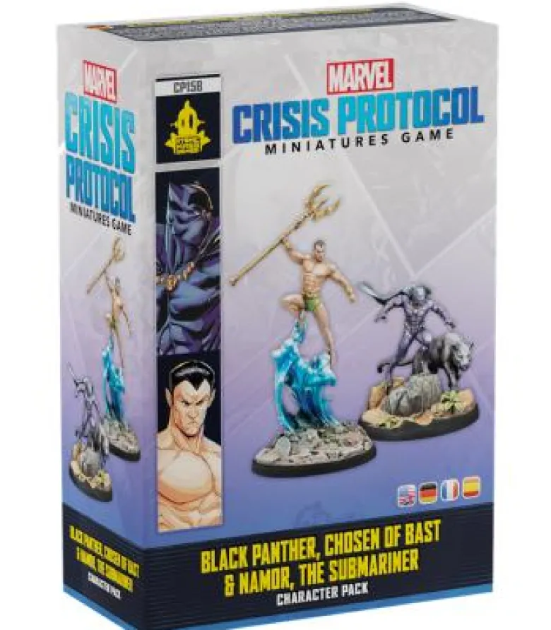 Marvel Crisis Protocol: Black Panther, chosen of Bast & Namor The Submariner(Inglés)