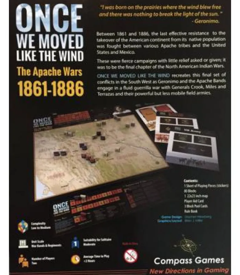 Once We Moved Like the Wind: The Apache Wars 1861-1886 (Inglés)
