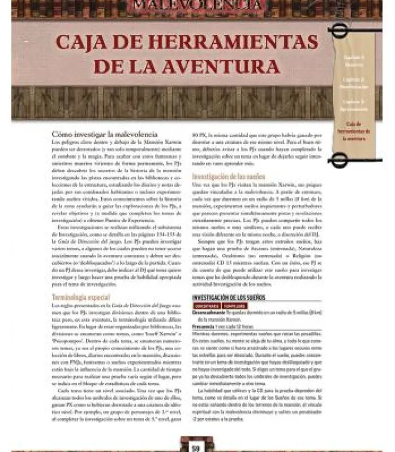 Pathfinder (2ª Edición): Malevolencia