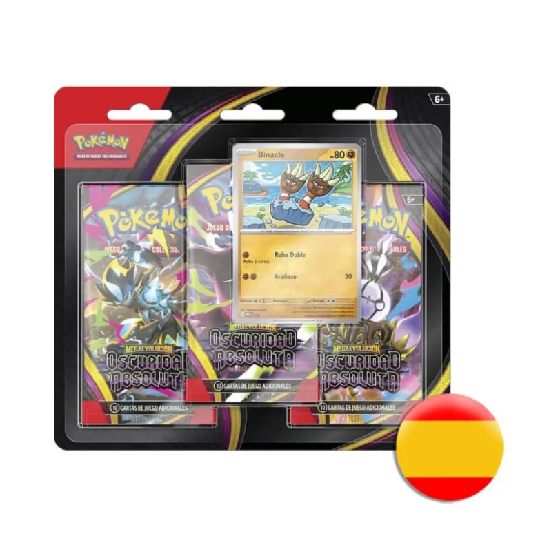 Pokemon JCC: Oscuridad Absoluta - Blister 3 Sobres (Binacle)