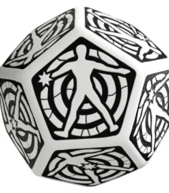 Q-Workshop: D12 Hit Location Dice (Blanco & Negro)