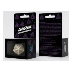 Q-Workshop: Dungeon Room Generator Die (Beige & Black)