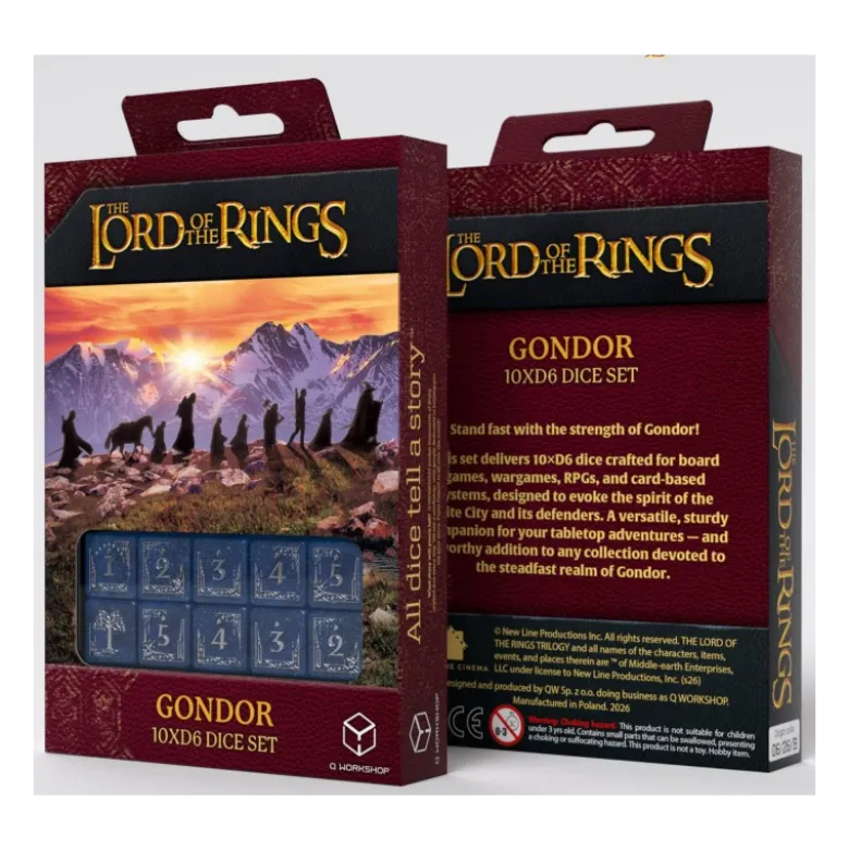 Q-Workshop: The Lord of the Rings 10XD6 Dice Set (Gondor)
