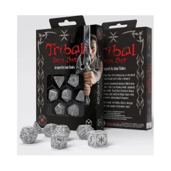 Q-Workshop: Tribal Dice Set (Pearl & Brown)