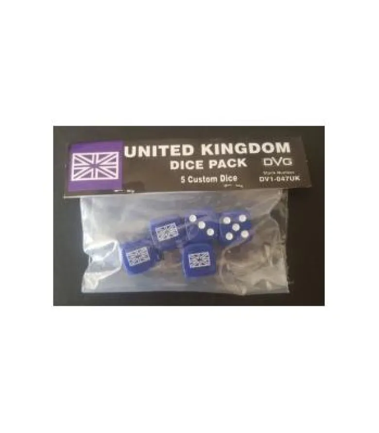 United Kingdom Dice Pack (5 Custom Dice)