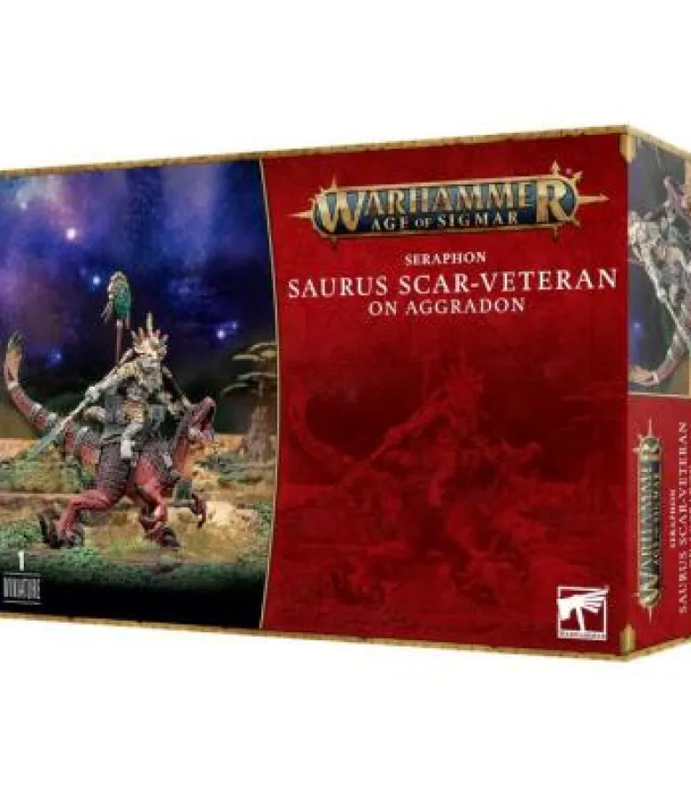 Warhammer Age of Sigmar: Seraphon (Saurus Scar-veteran on Aggradon)