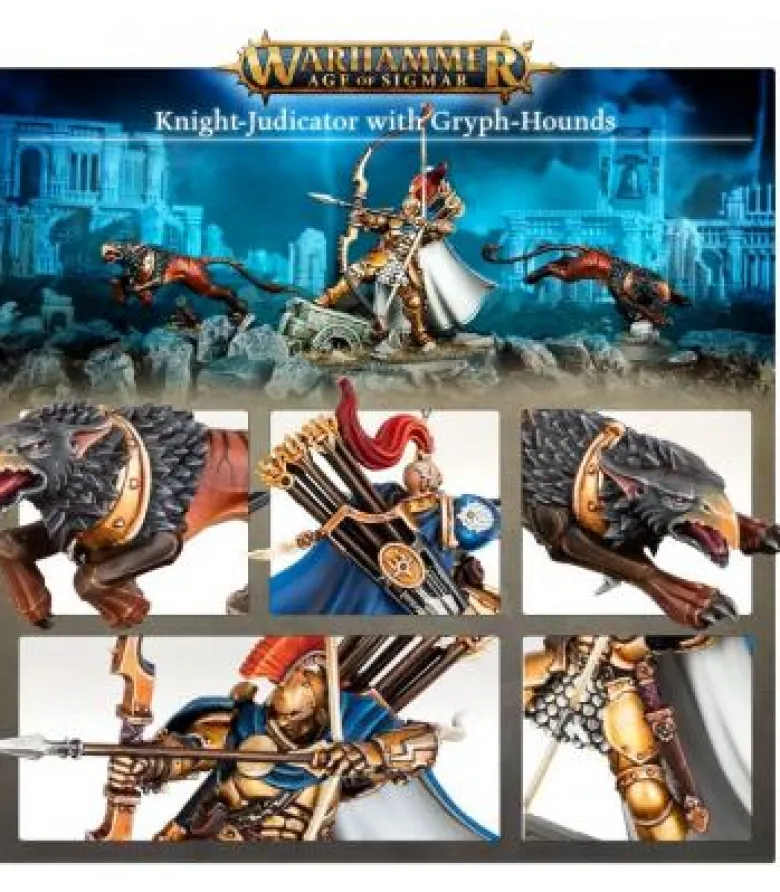 Warhammer Age of Sigmar: Stormcast Eternals (Knight-Judicator with Gryph-Hounds)