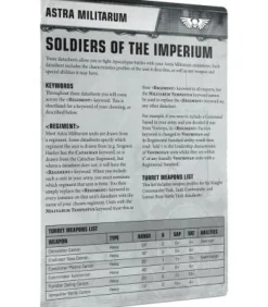 Warhammer 40,000: Astra Militarum (Apocalypse Datasheet Cards) (Inglés)